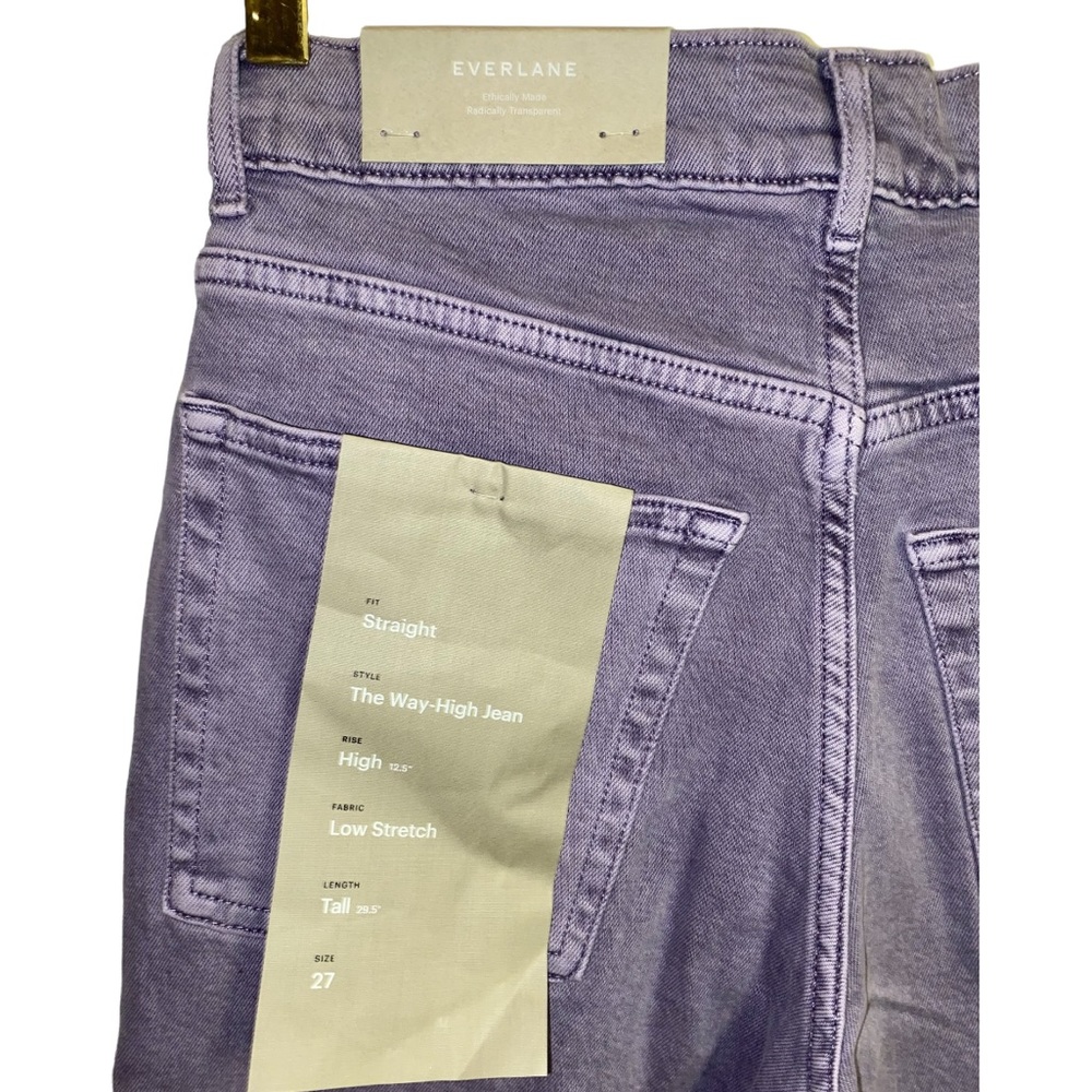 Everlane The Way-High jean in Achroma daybreak (purple tint) NWT size 27 Tall - Picture 12 of 14